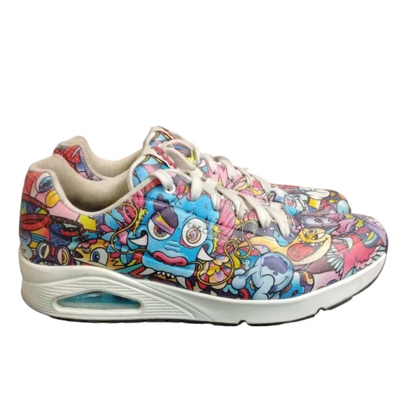Skechers x Vexx Uno Colour Doodle Limited Edition Sneakers Men's 13 - Picture 6 of 14